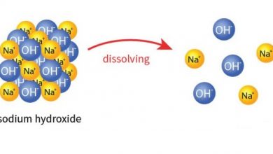 سدیم هیدروکسید در آب چه واکنشی از خود نشان می دهد؟