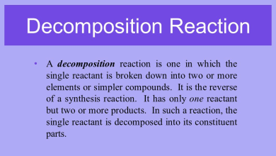 واکنش تجزیه چیست؟ مثال و نمونه های آن